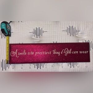 Pink Glitter Scarf Rack